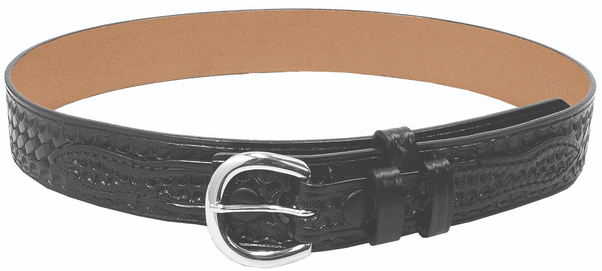 River Leather Woven Belt - Black