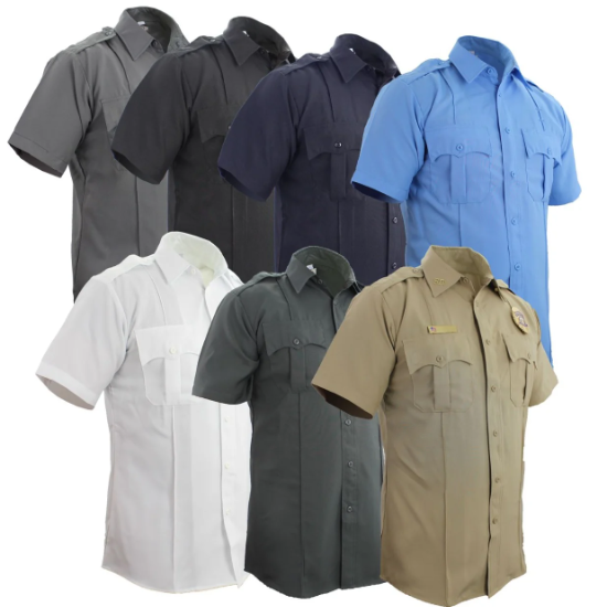 [SS12-XL-CUSTOMIZED] 100% Polyester Short Sleeve Uniform Shirts