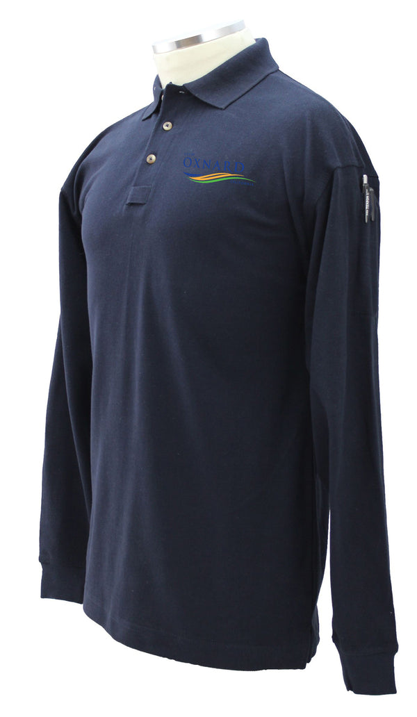 Poly Cotton Tactical Long Sleeve Polo Shirts - City of Onxard