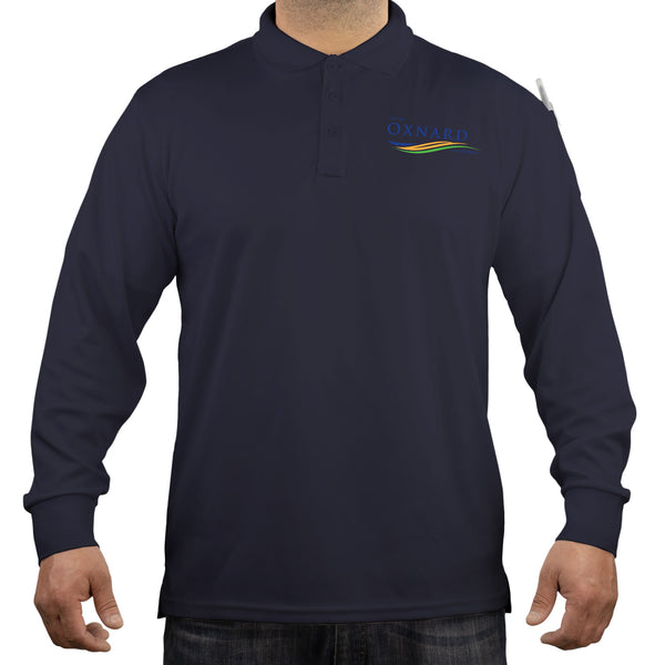 Tactical Performance Long Sleeve Polo Shirt - City of Oxnard