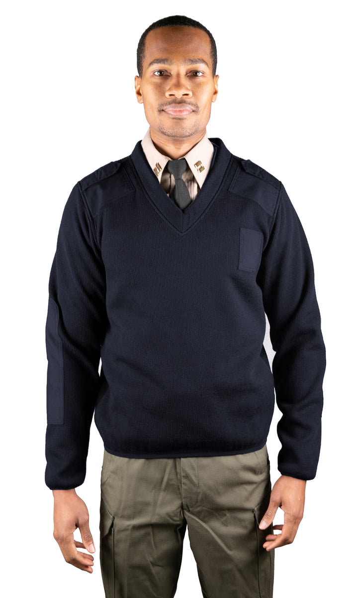 Unisex V-Neck Fleece-Lined Commando Sweater Sinatra Uniform Unisex V-Neck Fleece-Lined Commando Sweater Sinatra Uniform