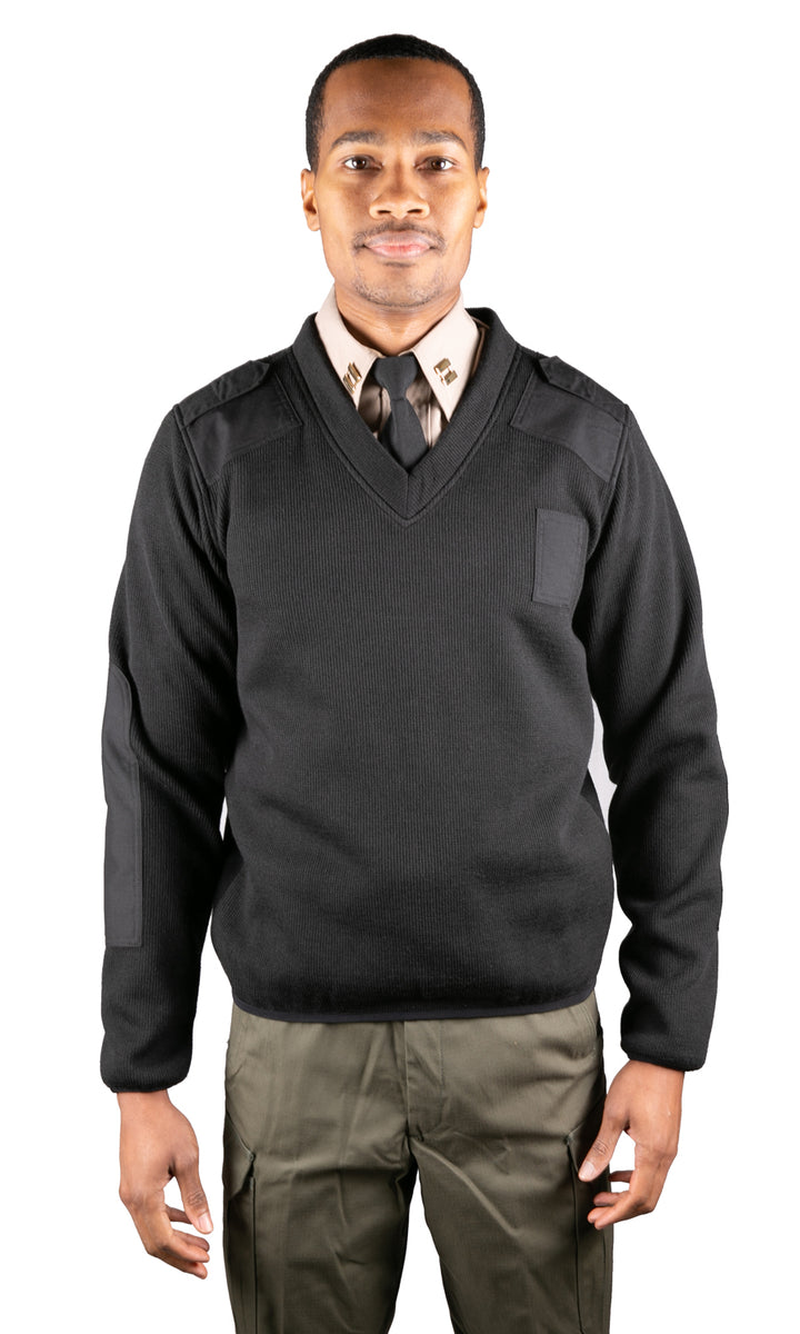 Unisex V-Neck Fleece-Lined Commando Sweater Sinatra Uniform Unisex V-Neck Fleece-Lined Commando Sweater Sinatra Uniform