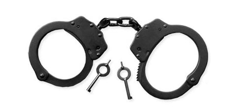 Smith & Wesson Black Steel Double Locking Chain-Link Handcuffs