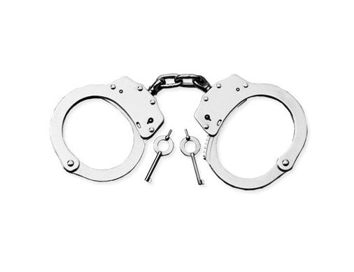 Smith & Wesson Nickel Steel Double Locking Chain-Link Handcuffs