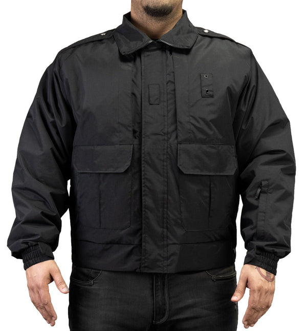 SINATRA UNIFORM LANCER WINTER DUTY JACKET WITH REMOVABLE LINER (BLACK)