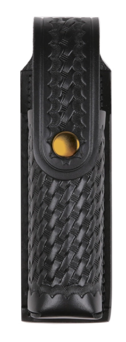 Basket Weave Leather Large Pepper Spray Holder