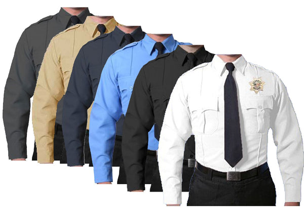 100% Polyester Long Sleeve Uniform Shirts