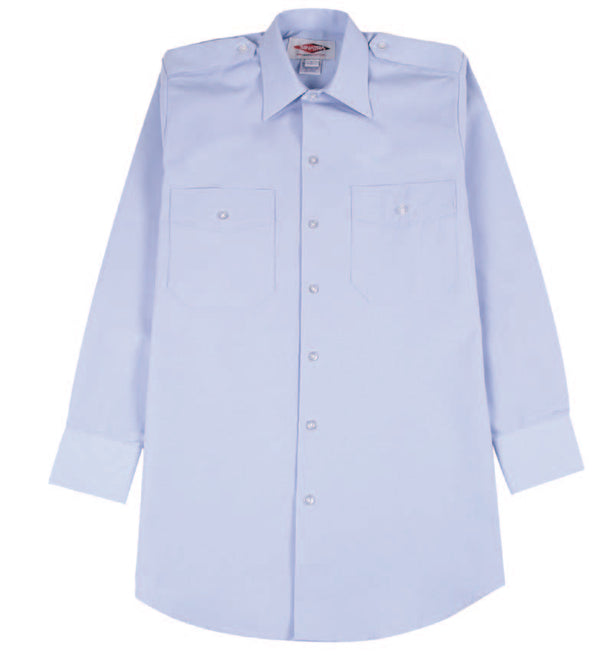 Sinatra Women's Transit 65/35 PolyCotton Long Sleeve Uniform Shirts (Light Blue)