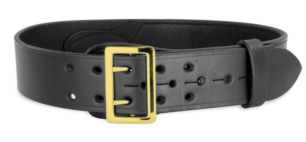2.25" Genuine Leather Duty Belt - Brass Buckle