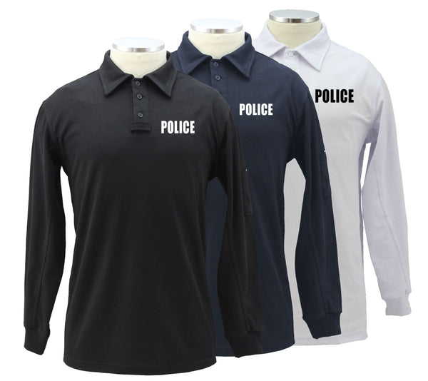 Tactical Performance Long Sleeve Polo Shirt (Police ID)