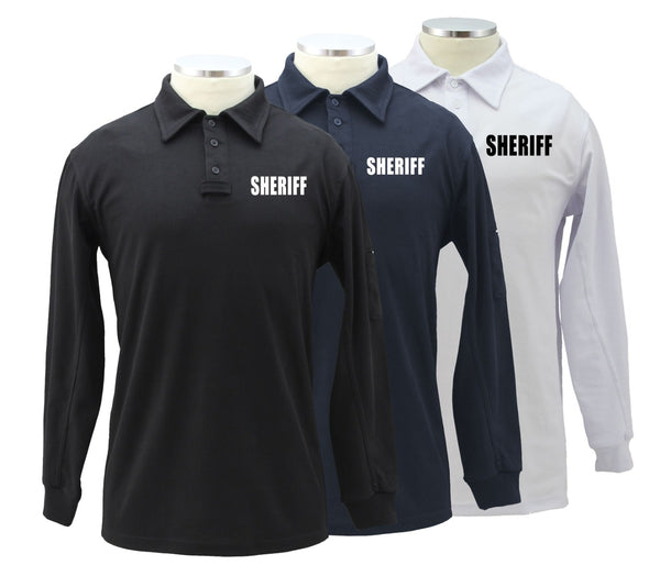 Tactical Performance Long Sleeve Polo Shirt (Sheriff ID)