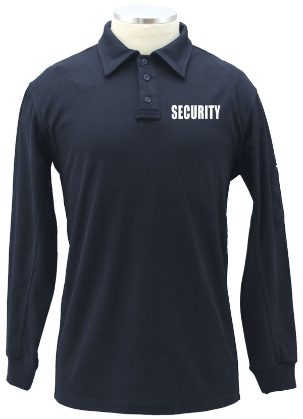 Tactical Performance Long Sleeve Polo Shirt (Security ID)