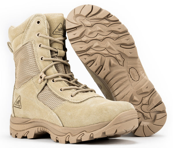 8" CoolMax Tactical Combat Boots (Beige)