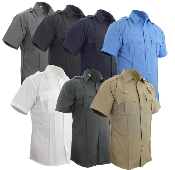 100% Polyester Short Sleeve Uniform Shirts