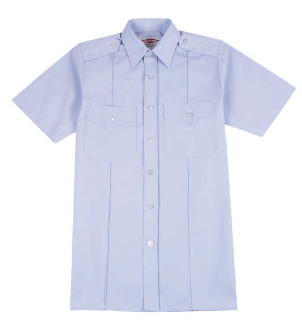 Transit Stitched Military Creased 65/35 PolyCotton Uniform Short Sleeve Shirt