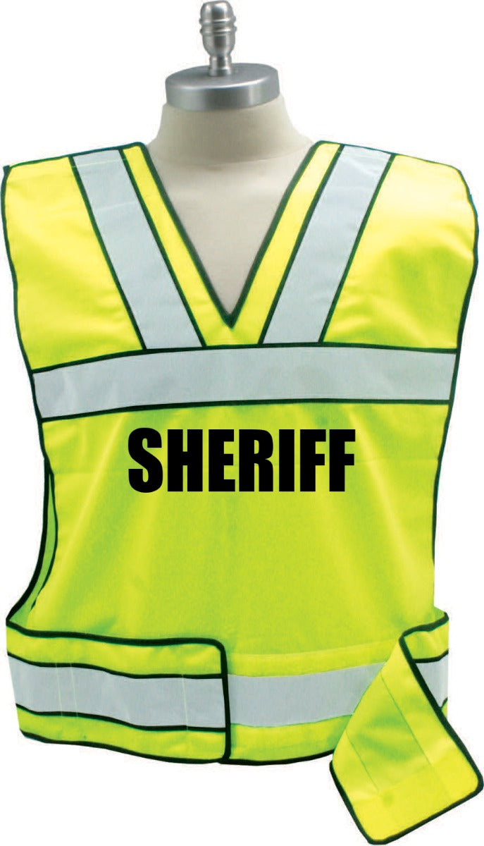 Reflective Sheriff Safety Vest (Lime Yellow) – Sinatra Uniform