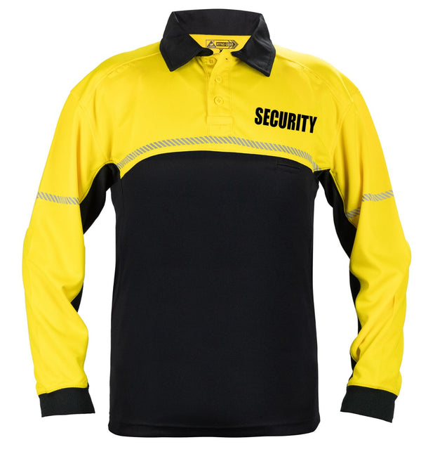 Ryno Gear 100% Polyester Jersey Knit Security Bike Patrol Long Sleeve Polo Shirts